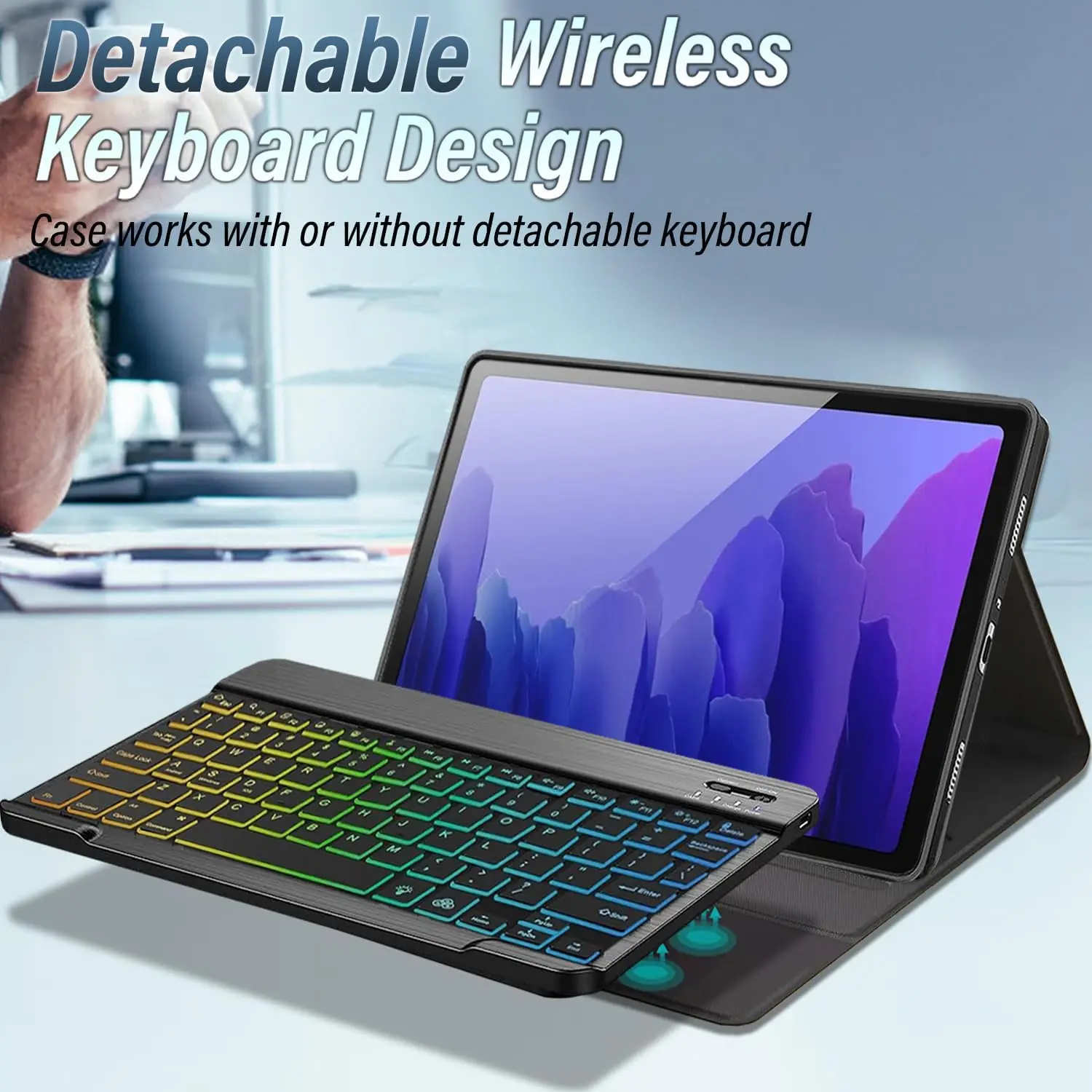 

Bluetooth Keybooard Case For OnePlus Pad Go OPPO Pad Air 2 Cover Keyboards Folio Funda For OPPO Pad Neo 11.4'' Magnetic Teclado