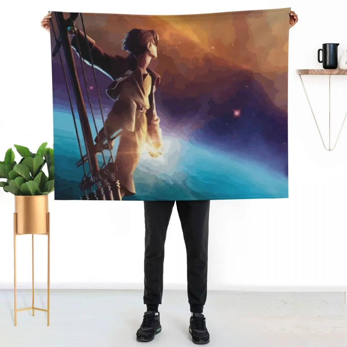 

Treasure Planet Throw Blanket Soft Bedroom Blanket for Night Sleeping