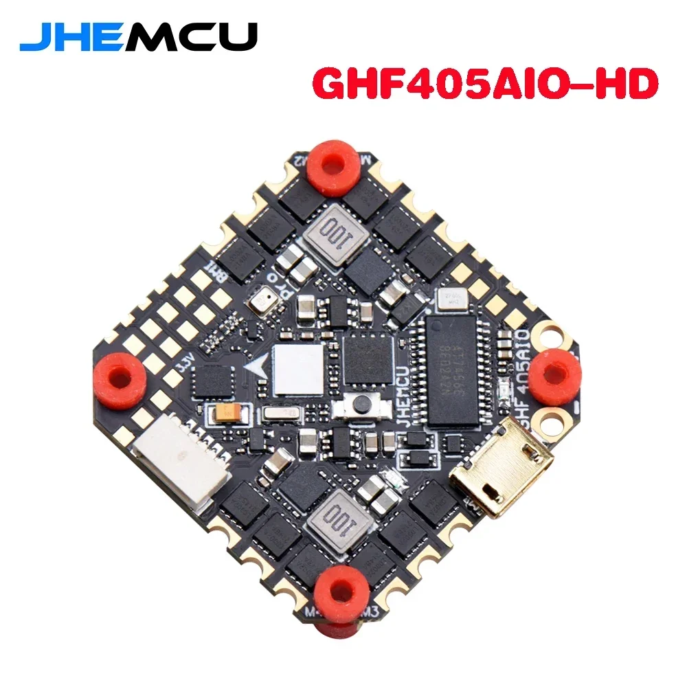 

JHEMCU GHF405AIO-HD Betaflight F405 OSD Flight Controller W/ 40A ESC PWM Dshot600 2-6S for Toothpick RC FPV Racing Drone Parts