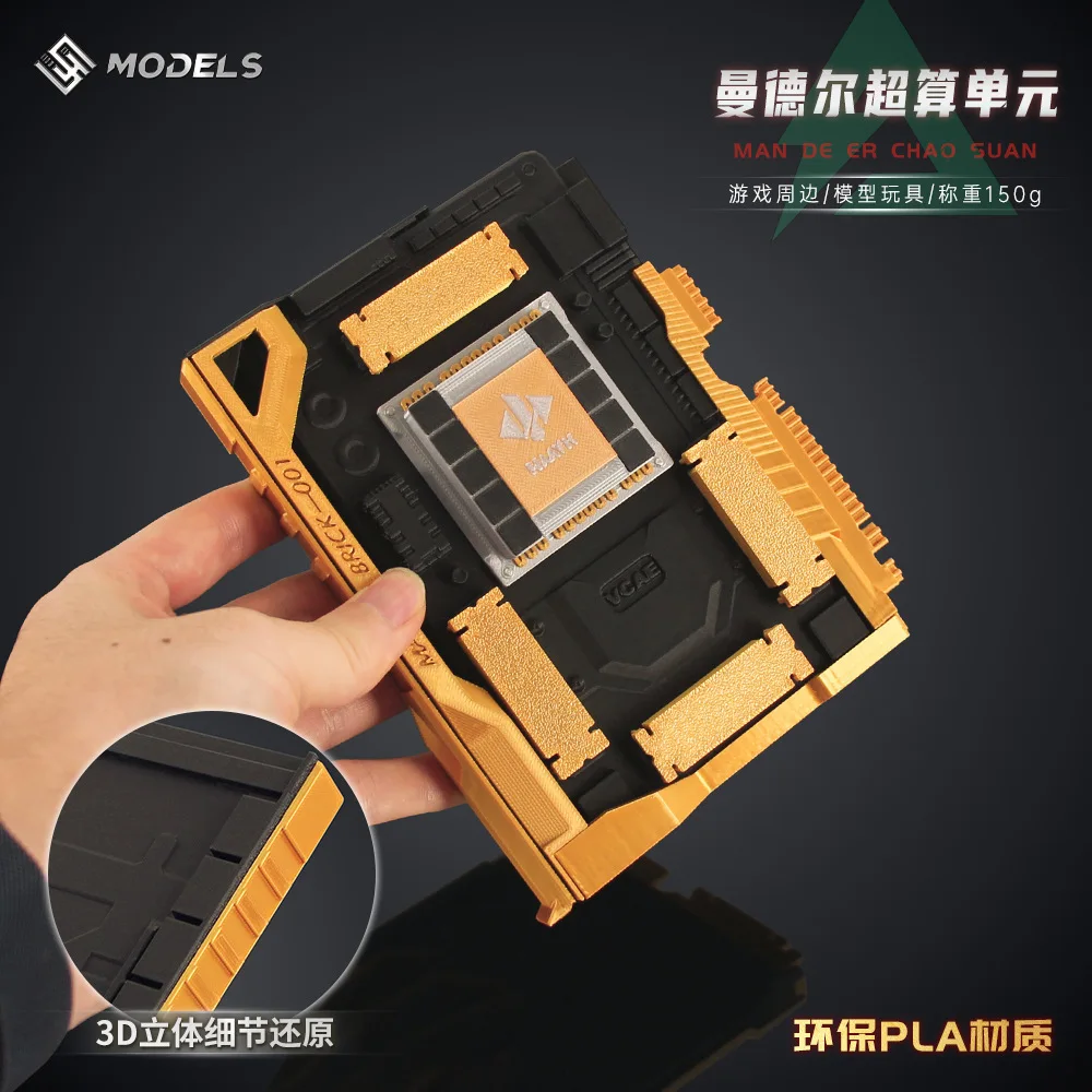 دلتا فورس لعبة الدعائم ماندل وحدة الكمبيوتر الخارقة ثلاثية الأبعاد مطبوعة لعبة مجسمة حلية جمع الشكل #4