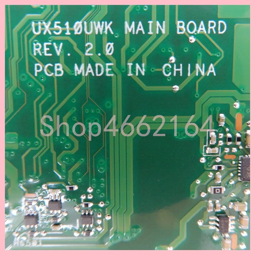 Imagem -04 - Placa-mãe para Laptop para Asus Ux510uwk i5 I77th Cpu 8g Ram Gtx950m Gtx960m Ux510uwk Ux510uw Ux510u U5000u Ux510uxk