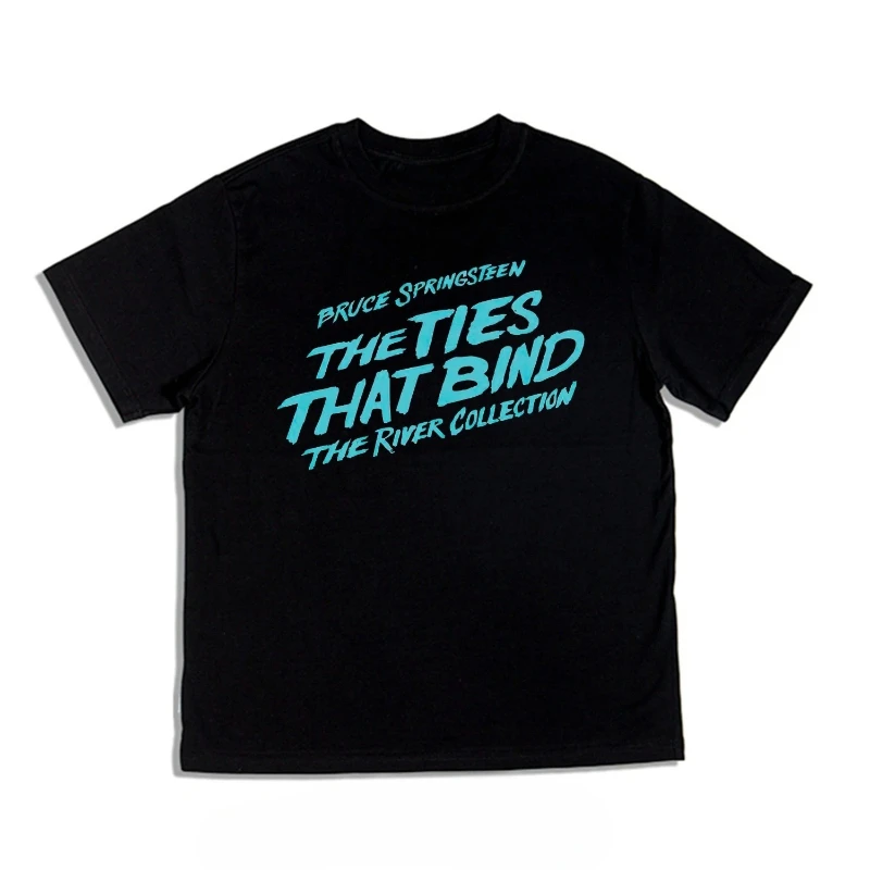 2025 Rock East Street Band Bruce Springsteen Camiseta estampada Algodón puro Hombres y mujeres Venta de marca de lujo de alta calidad