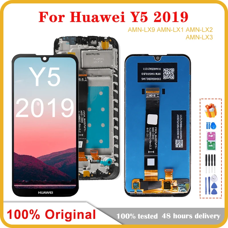

Для Huawei Y5 2019, ЖК-экран мобильного телефона в сборе, замена сенсорной ЖК-панели