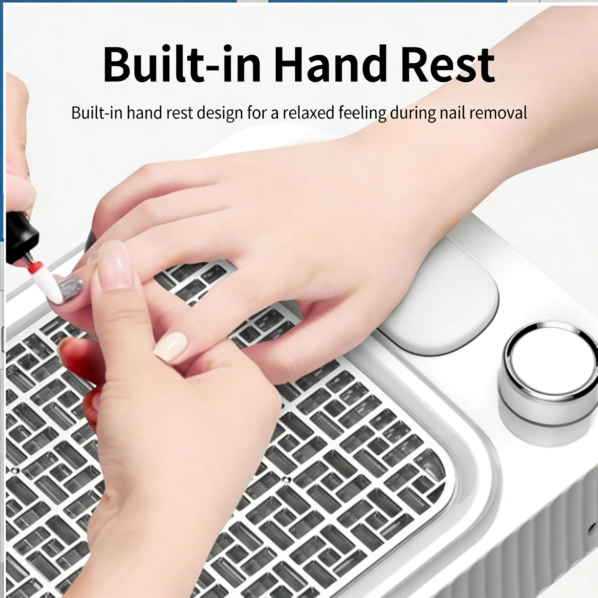 Art Vacuum Cleaner Speed Regulation High Suction Nail Grinding Dust Collector Silent Nail Art Shop ProfessionalNail Dust Machine