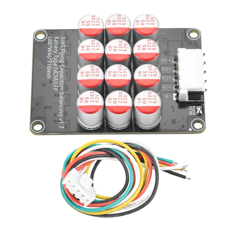 4S Active Equalizer Balancer Lifepo4 / Lipo/ LTO Battery Energy Equalization Capacitor BMS Board