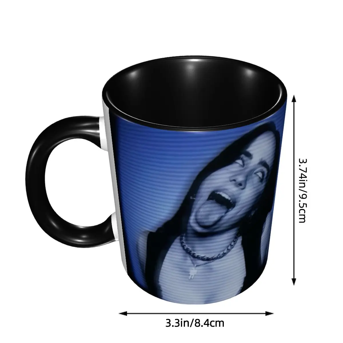 Singer Music Billies Eilishs Coffee Mug DIY Personalized Ceramic Milk Tea Mug Cup