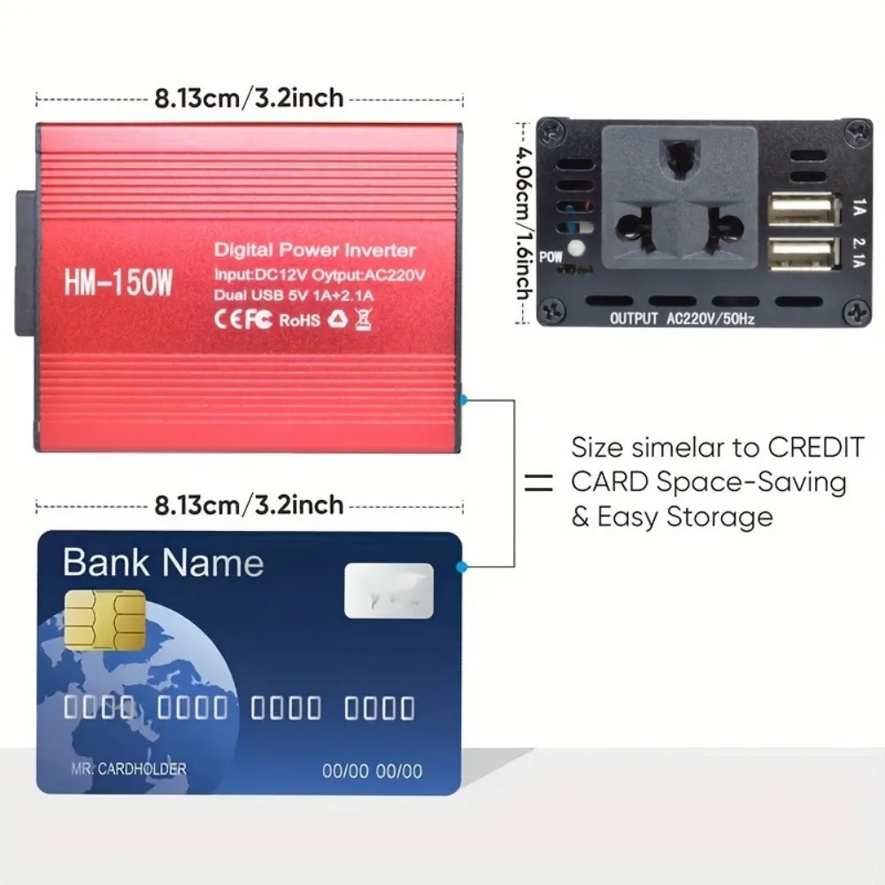 New 150W Car Multifunction Charger USB-A Car Charger Car Rapid Charger Multiple Ports