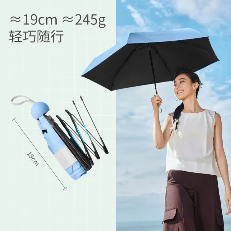 

1-Capsule Parasol Sunscreen UV Protection Sun Umbrella Portable Folding Umbrella Sunshine and Rain