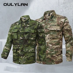 Tactical Uniform Outdoor Training Hiking Hunting Clothes Camo Airsoft Sniper Ghillie Suit Combat Shirt Pants Set