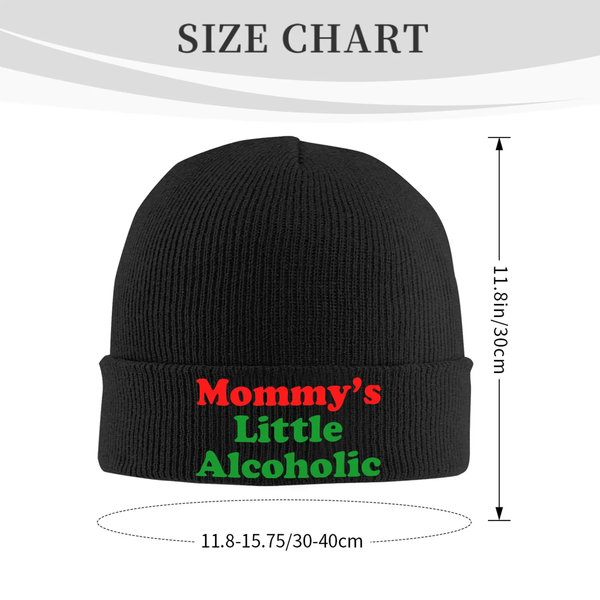 Mommys Little Alcoholic Funny Drinking Hats Autumn Winter Skullies Beanies Baggy  Cap Men Women Acrylic Skullcap
