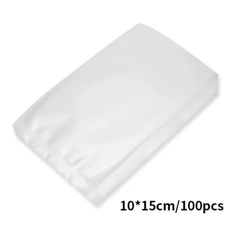 Y50A-100Pcs أكياس المطبخ فراغ للأغذية فراغ السدادة ماكينة التعبئة الغذاء حقيبة التخزين لا BPA قطع غيار المطبخ 15X25cm