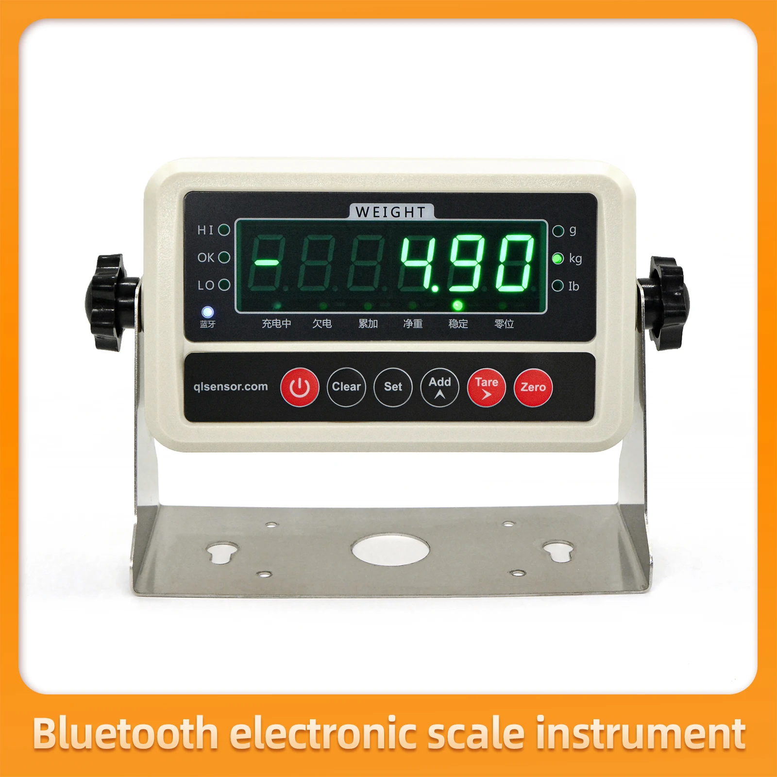 6 Digital Instrument Display for Load Cell Sensors, Transmitters Industrial Electronic Indicator Bluetooth Enabled