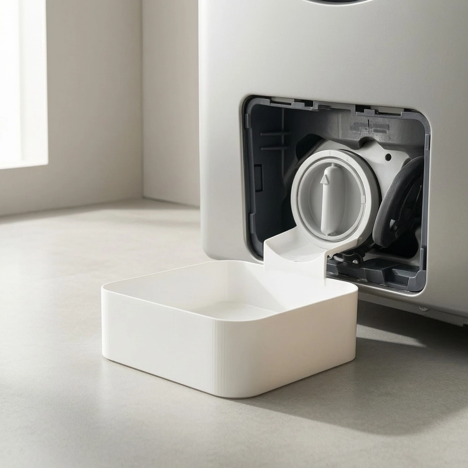 Washing Machine Drainage Tray Space Saving Design, Raised Side Walls, laundry appliance Drain Pan, for Laundry Room