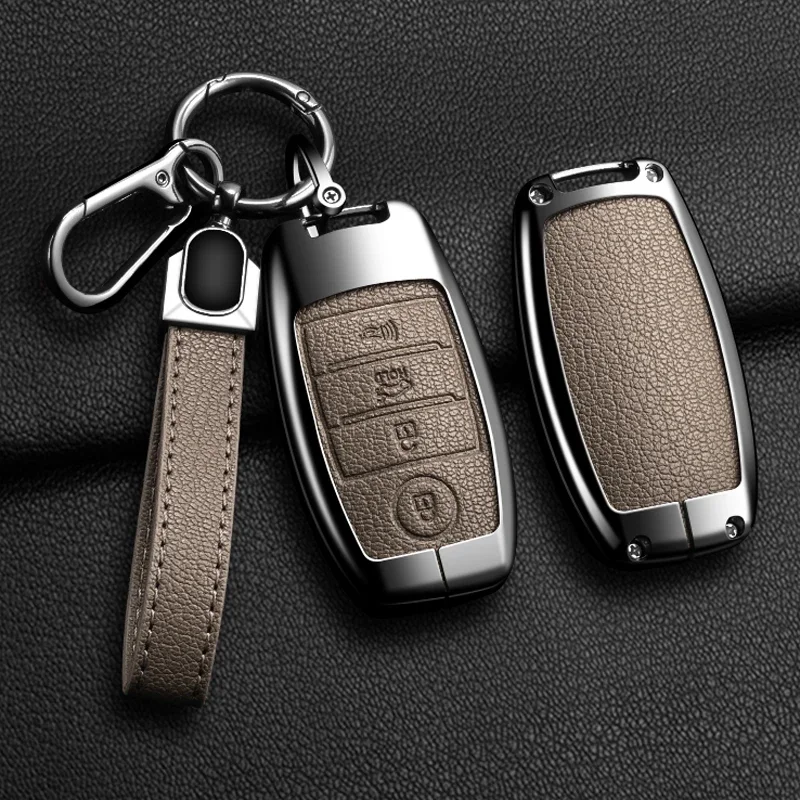 Alloy Style Car Key Case Cover Shell For KIA Rio Rio5 Sportage Ceed Cerato K3 KX3 K4 K5 Sorento Optima Picanto 2/3/4button