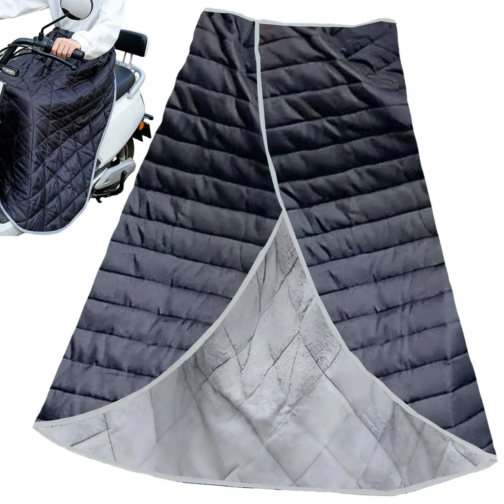 

Winter Motorcycle Leg Cover Windproof Thickened Waterproof Scooter Cold Weather Protection Blanket for Adults Men Women Outdoor