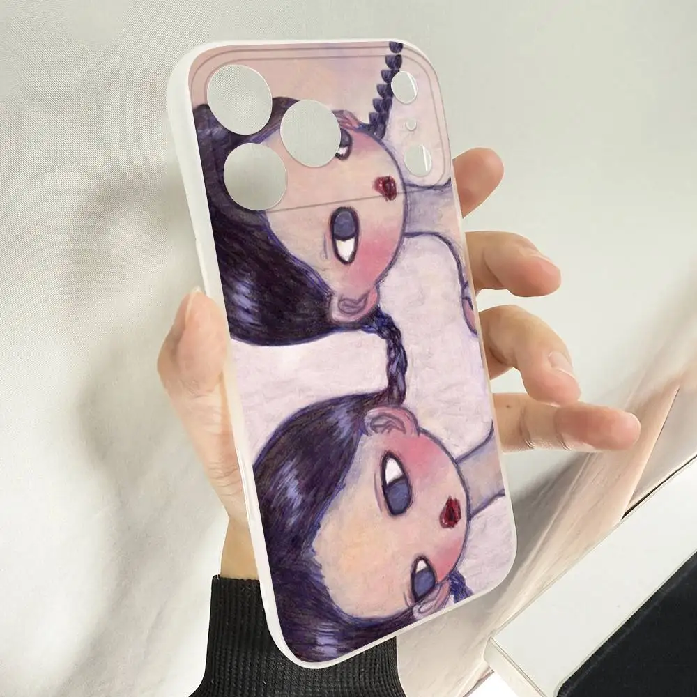 A-Aya Takano Japanese Phone Case For iPhone 14,16,15,11,13,17,12,Air,Mini,Plus,E,Pro,Max Magnetic Magsafe Frosted Cover