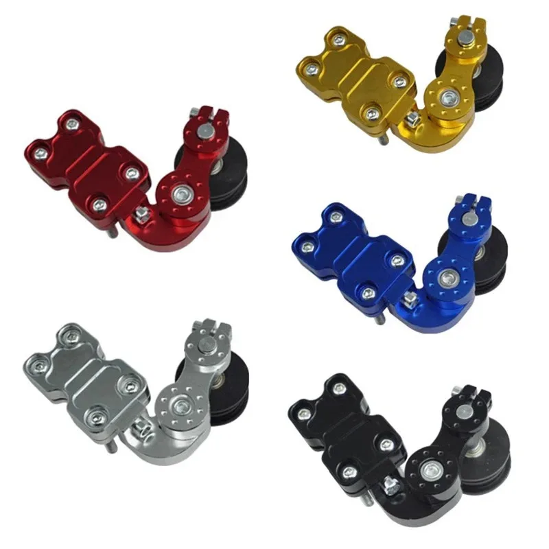 Motorcycle Chain Tensioner Wheel Roller | Universal Adjuster & Tightener Tool | For Motocross Chopper ATV Motorbike Accessories
