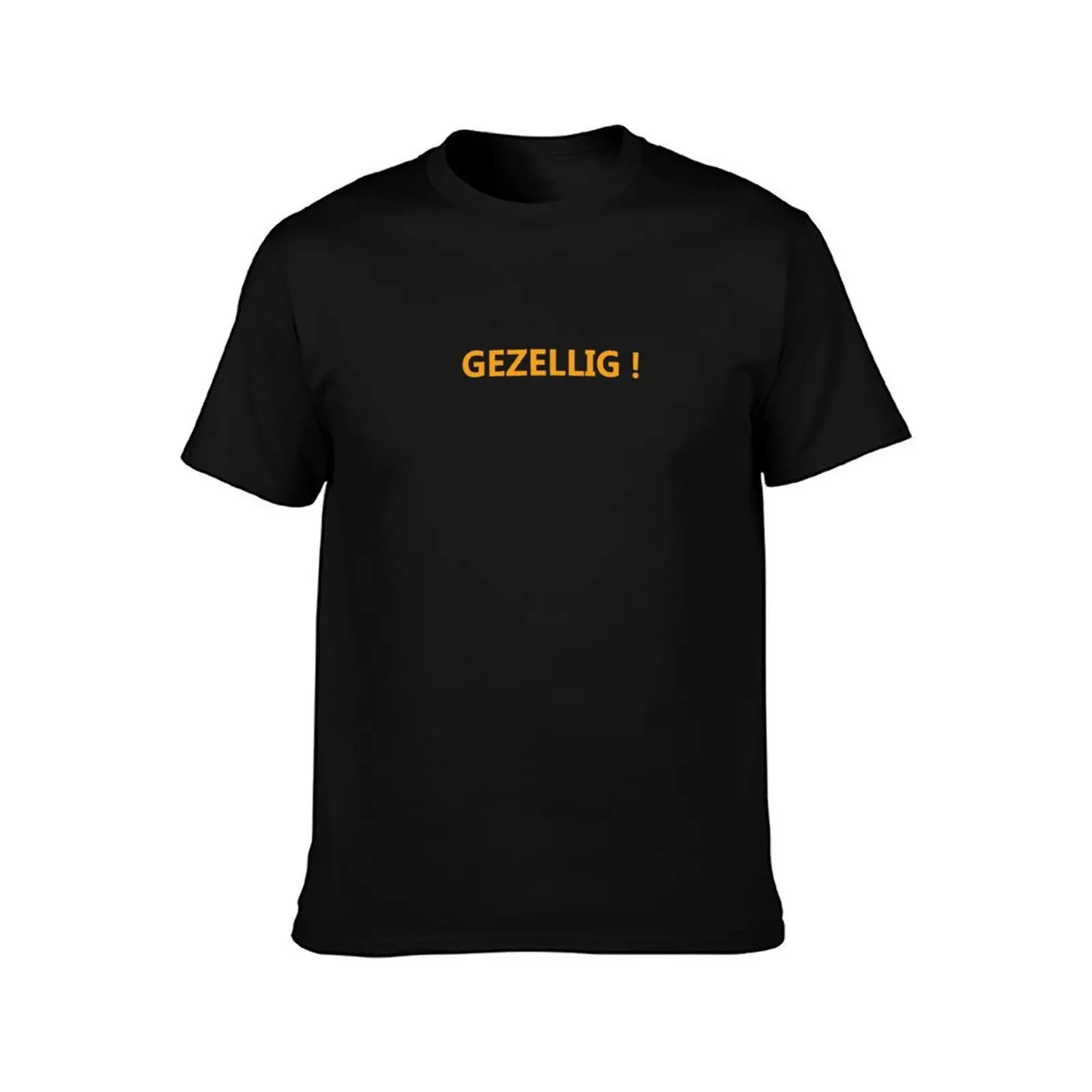 Gezellig! T-Shirt heavyweights man clothes anime custom t shirt clothes for men