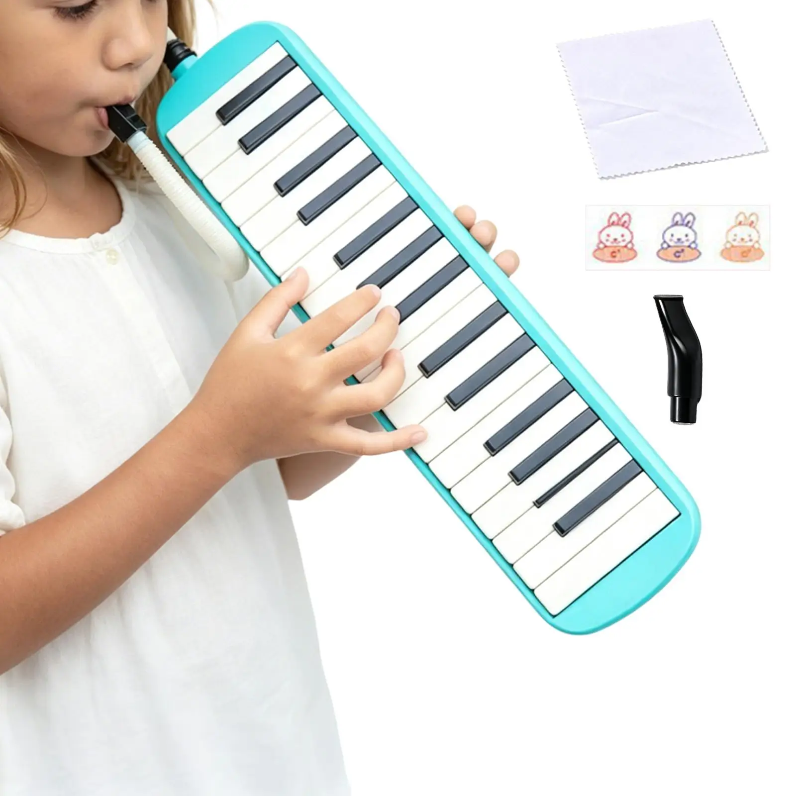 

32 Keys Melodica 32-Key Beginner Portable Keyboard Toys With Soft Long Tube Musical Instruments For Adults Teens Boys Men