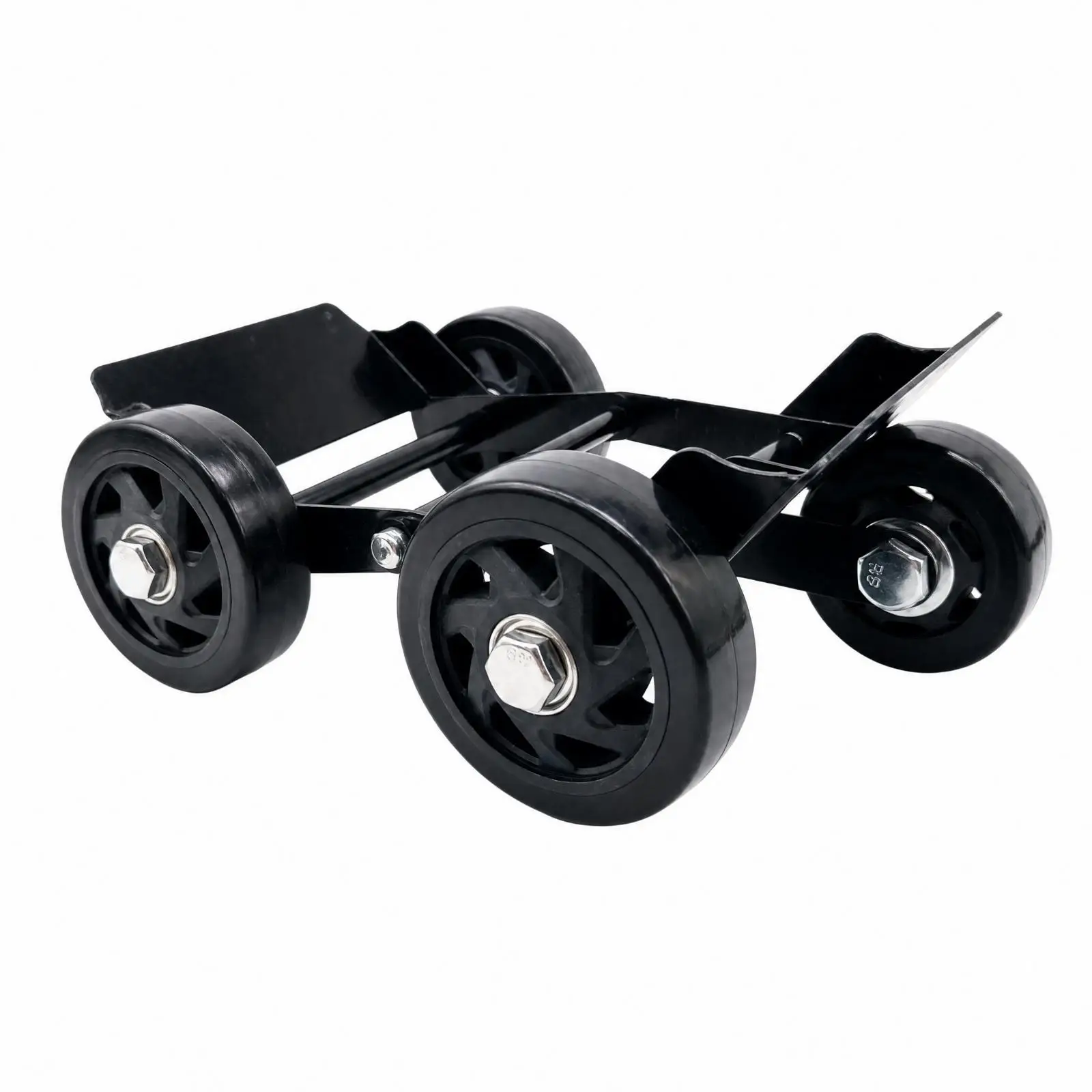 Four-Wheel Vehicle Dolly with Wheel Supports Smooth-Rolling Flat Tire Vehicle Dolly Wear-Resistant for Roadside Emergencies