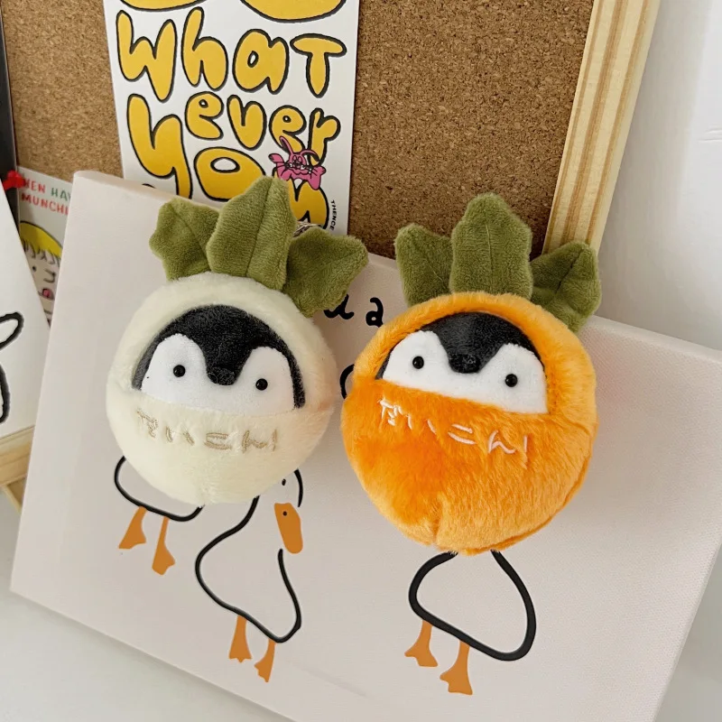 Stuffed Animals Plush Carrot Penguin Doll Keychain Pendant Creative Cute Plush Toys Juguetes Soft Cadeau Maitresse Ecole Present