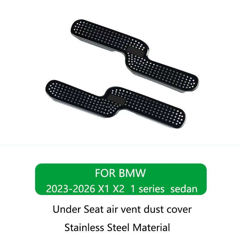 RVS beschermkap voor de ventilatieopening onder de stoel voor BMW 3 4 5 Serie X1 X2 X3 X4 X5 X6 X7 iX3 6GT i3