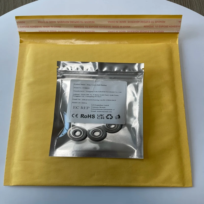 

10PCS SF606ZZ 6x17x6 mm Flange Bearing ABEC-7 Flanged Ball Bearings