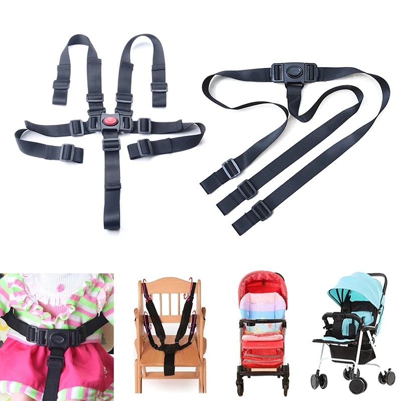 Baby Dining Chair Safety Belt 3/5 Point Baby Feeding Chair Belt Baby Stroller Accessories High Chair Pushchair Belts