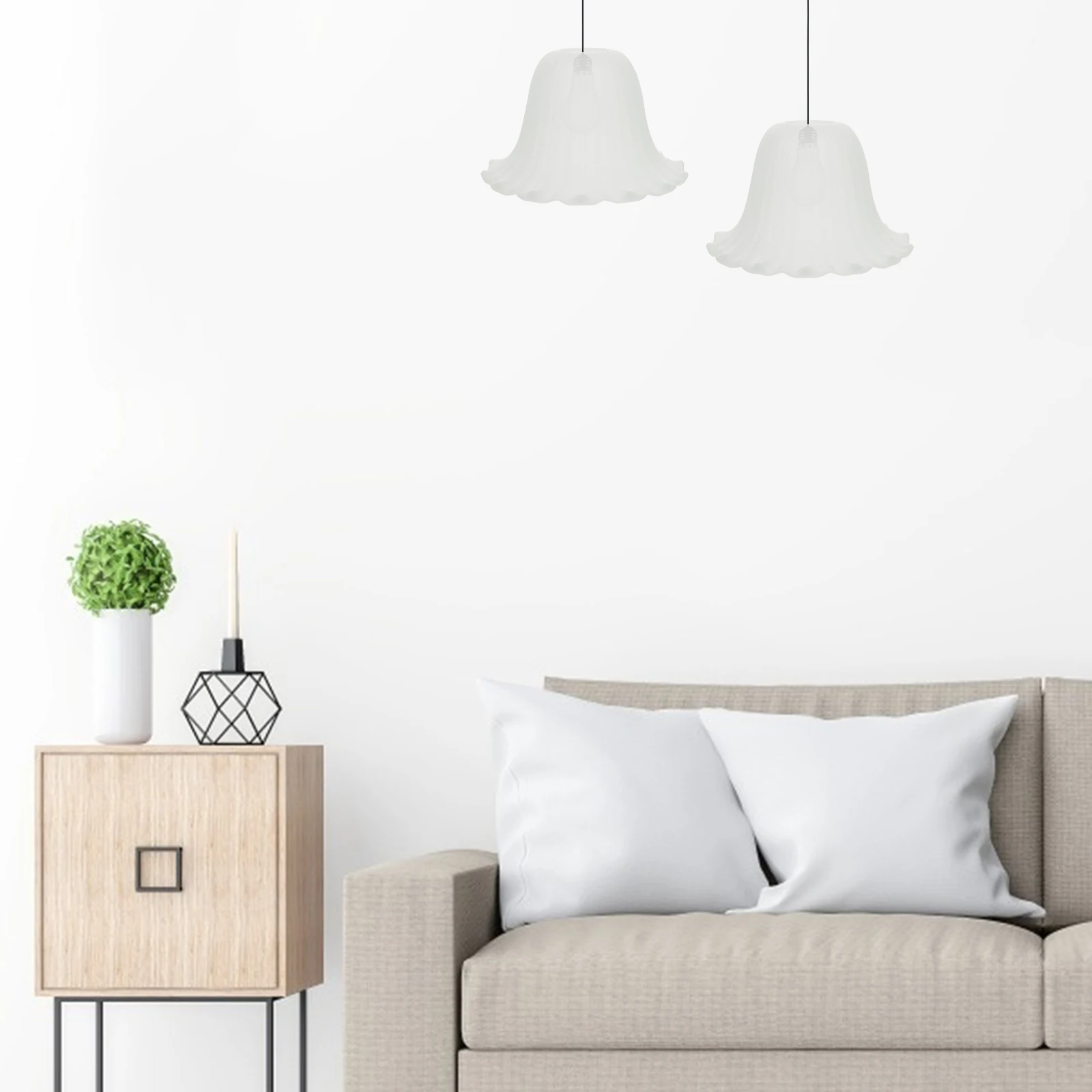 

1Pcs Light Cover Smooth Finish Lamp Shade for Living Room Bedroom Hallway Fixture Chic Home Lampshade Decor