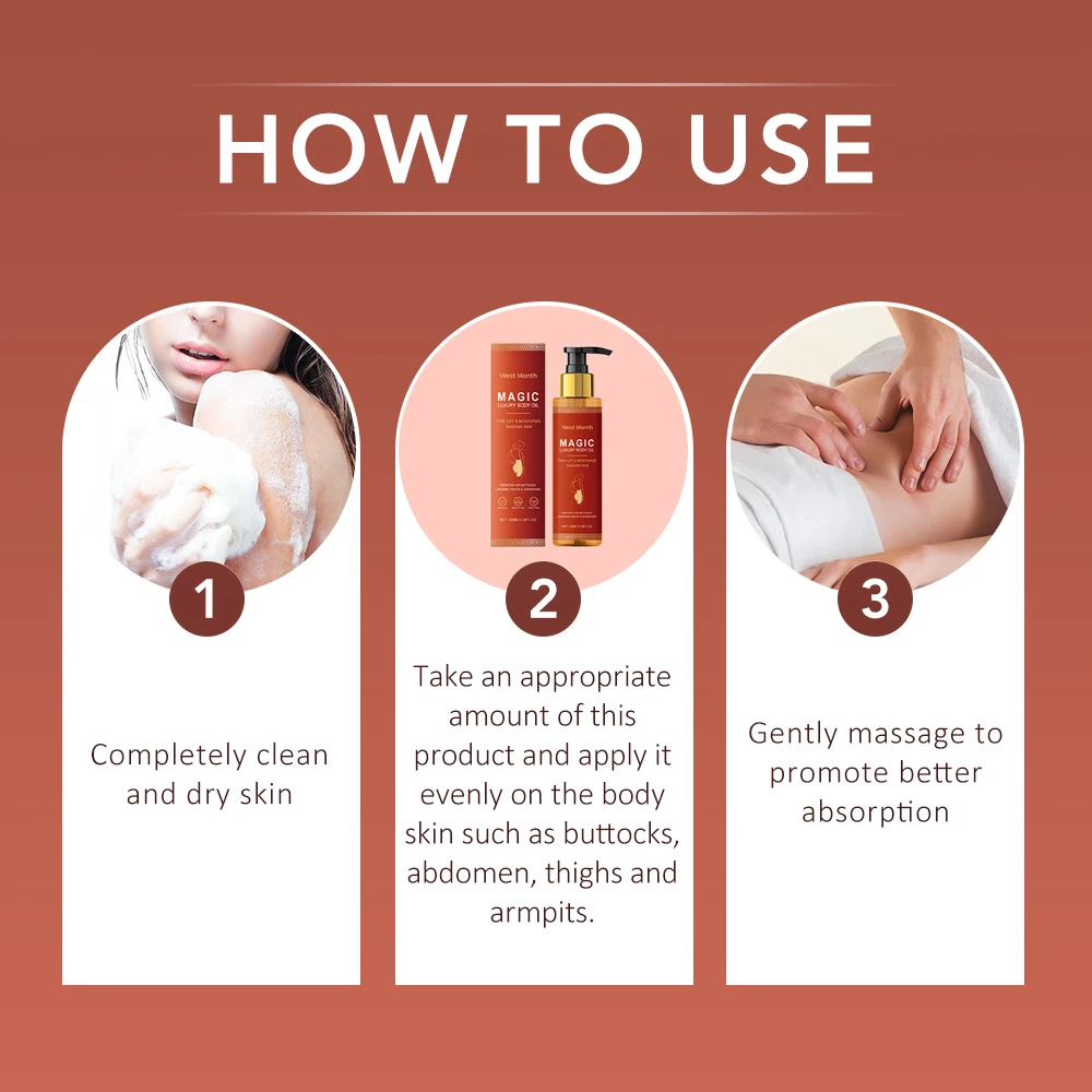 زيت شد الجسم الفاخر السحري ترطيب عميق للبشرة الجافة ترهل الجلد الفخذين تجديد إصلاح تليين زيت مغذي #5