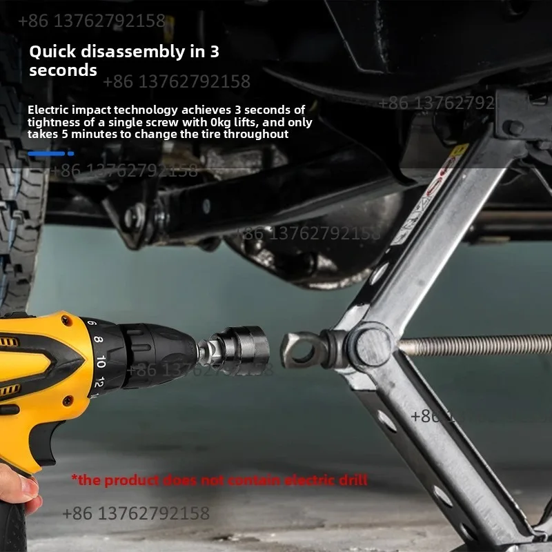 Jack Socket Adapter Electric Drill Labor Saving Quick Disassembly Car Jack Tire Removal Auto Repair Socket Wrench Tool