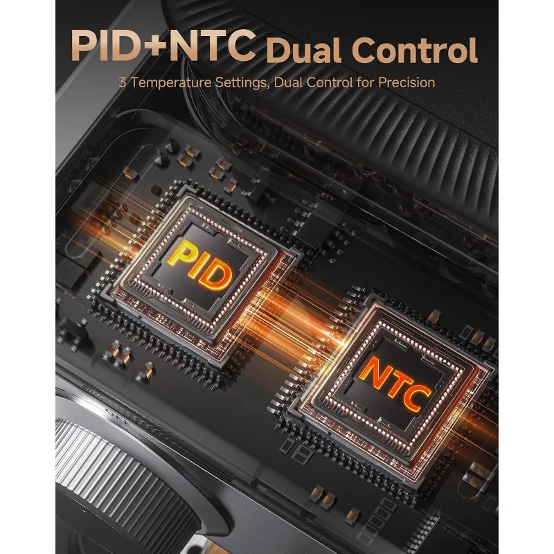 ماكينة اسبريسو 20 بار مع مطحنة - ماكينة قهوة 3 درجات الحرارة مع 20 إعدادًا للطحن، ماكينة صنع اسبريسو للمشروب الساخن/البارد #4