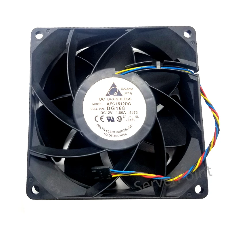 

Genuine Original AFC1512DG DC 12V 1.80A 15050 15cm 150*150*50mm 3800RPM 4 Wires Extra Large Wind Turbine Cooling Fan