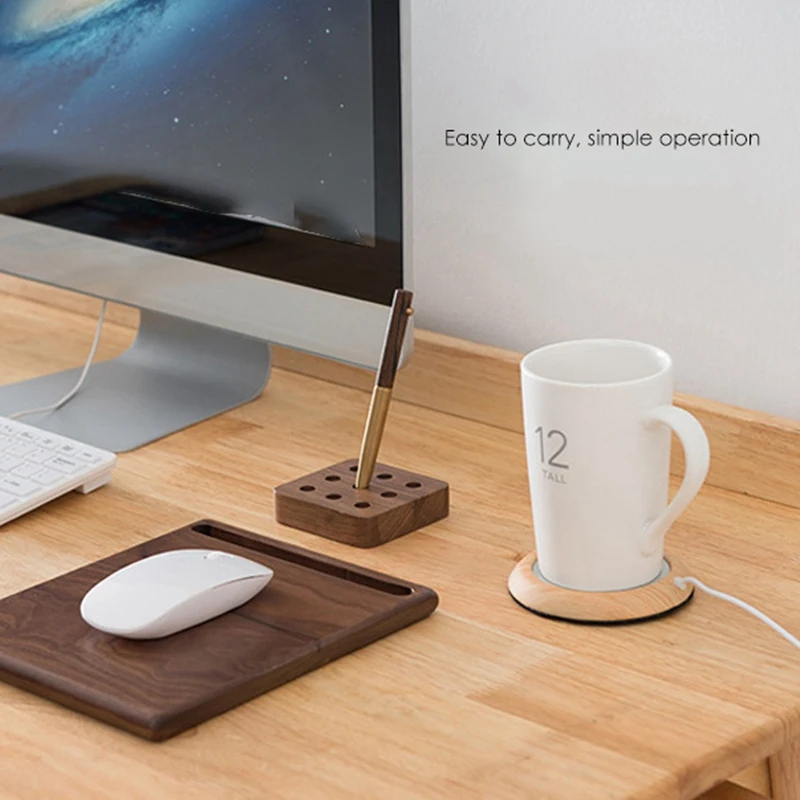 Подогреватель коврика для кофейной кружки, горячая подставка с постоянной температурой USB, для офиса и дома