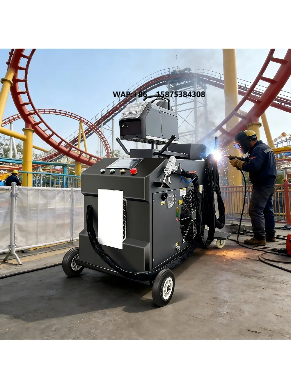 Durable 3000W Portable 4 in 1 Fiber  Welding Machine Integrated Wire Feeder for Automotive New Energy Metal Repair