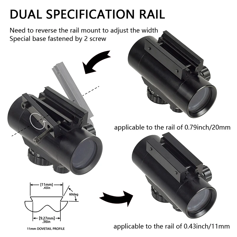 Tactical Metal 1X30 1X40 Holographic Red Green Dot Sight Scope Optics Riflescope Collimator Sight For 11mm/20mm Pictinny Rail