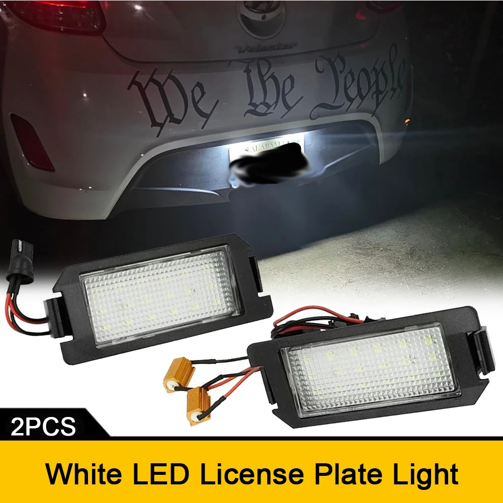 2x Canbus LED Tail License Plate Light For Kia Picanto Soul Rio Hyundai Veloster Genesis Coupe Tiburon Terracan XG30 Ioniq I20