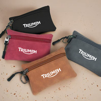 New Suede Motorcycle Emblem Key Bag Wallet Keychain Card Pouch For triumph Trident 660 Tiger 800 900 GT PRO XRT Rally Explorer