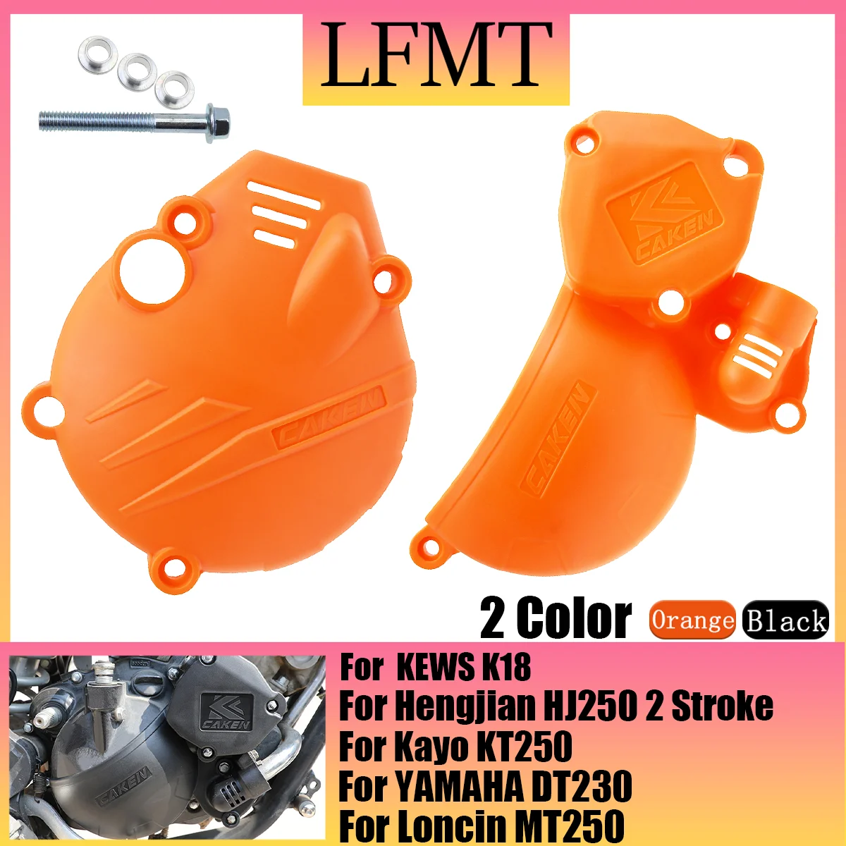 Plastic Ignition Protector Clutch Guard Water Pump Cover For Yamaha DT230 Loncin MT250 GPX TSE250R KEWS K18 Kayo HJ250 KT250 2T