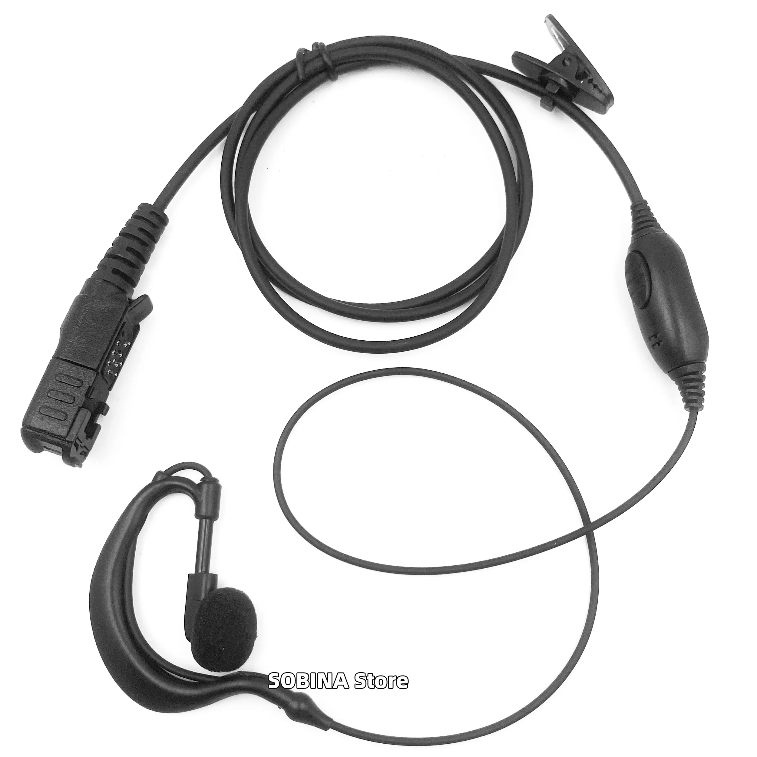 Auricolare con Microfono per Walkie Talkie Motorola XPR-3000 XPR-3300 XPR-3500e MTP3150 MTP3250 MTP3550 DP2400 DP2600 DEP550 DP3441e