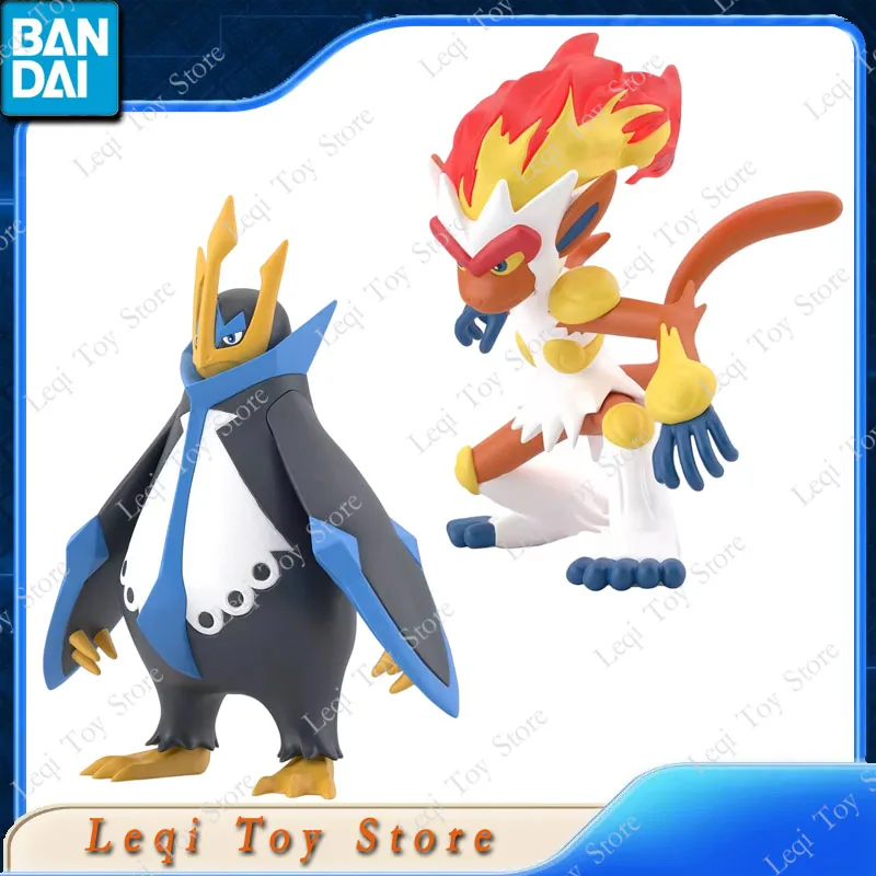 ของแท้จาก Bandai ฟิกเกอร์อนิเมะ POKEMON SCALE WORLD EMPERTE KOUKI HIKARI GOUKAZARU NAETLE ของเล่นสะสมสำหรับเด็ก ของขวัญ โมเดลตกแต่ง