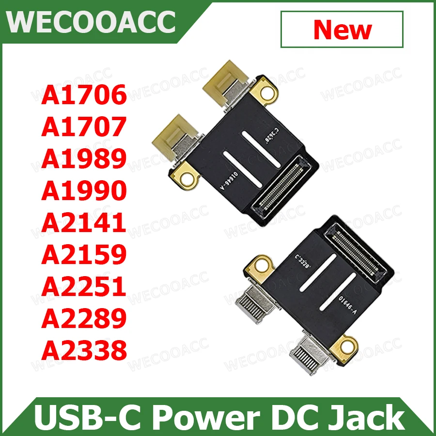 New Original Power DC Jack USB-C Connector For Macbook Pro 13 inch 15