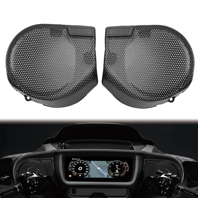 

Motorcycle Front Fairing Speaker Grilles Mesh Covers For Harley Street Glide CVO FLHXSE FLHX Ultra FLHXU Accessories 2023-2025