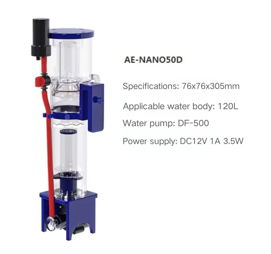 AQUA EXCEL NANO 40D 50D 70D Small Protein Skimmer for Fish tank Aquarium Built in Protein Skimmer  Small seawater tank filter
