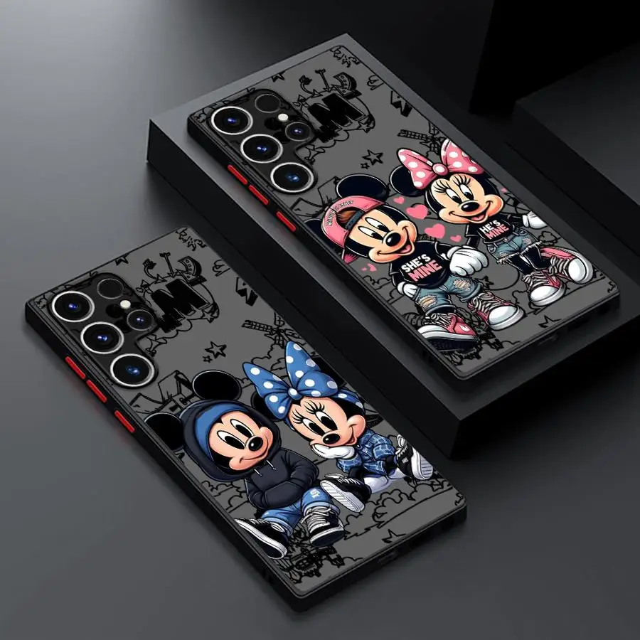 Disney Mickey Minnie Maus Handyhülle für Samsung Galaxy S20 S10 S9 S21 S22 Plus S23 Ultra S25 S24 FE Softshell