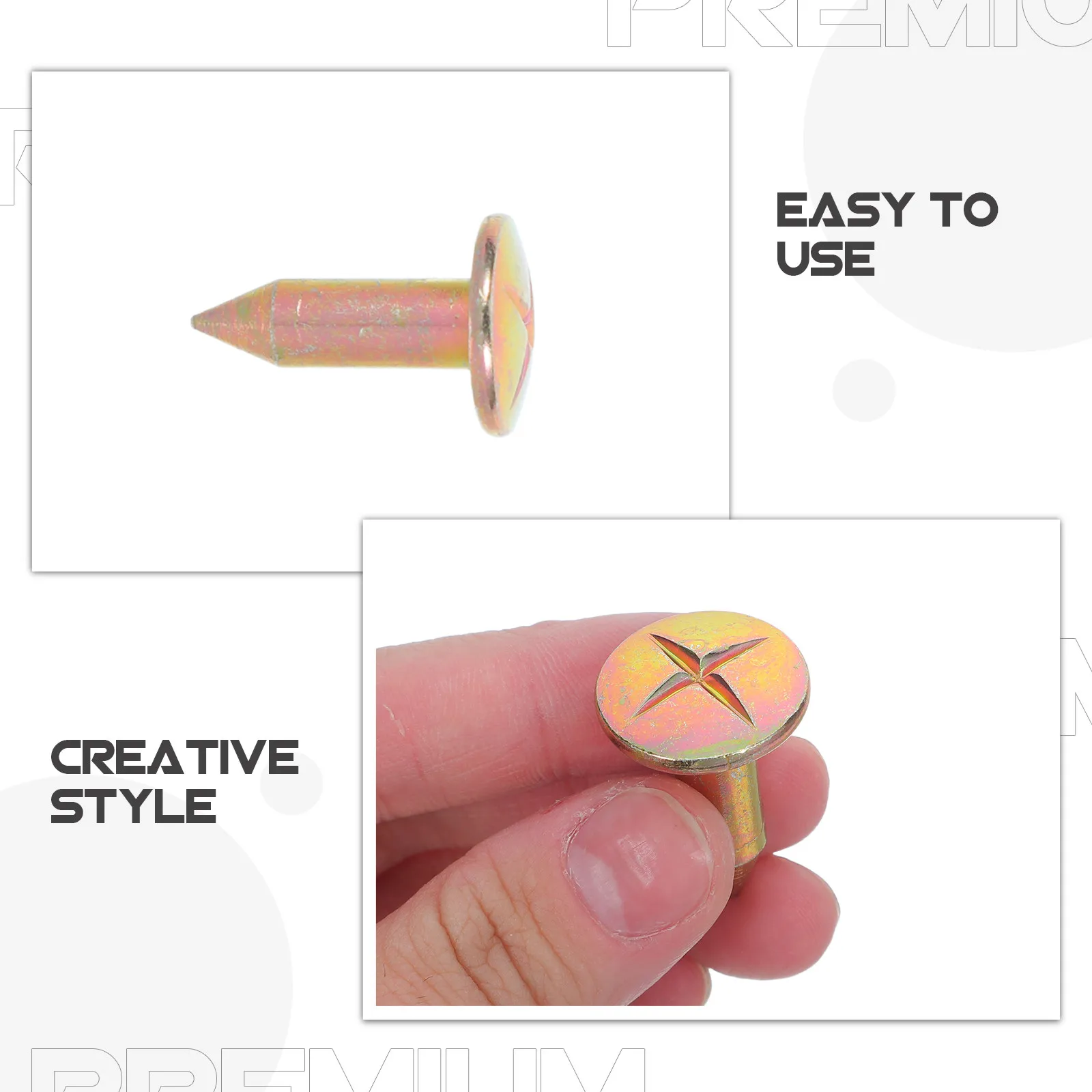 20Pcs Boundary Marker Nails Heavy Duty Survey Reference for Civil Engineering Land Measurement Precise Property Line Marker