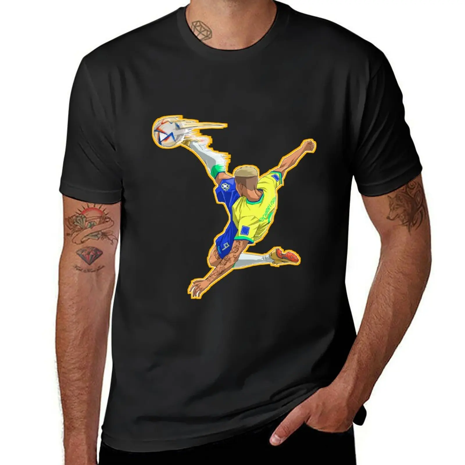

Richarlison Anime Goal T-Shirt hippie clothes Aesthetic clothing customizeds Men's t shirts