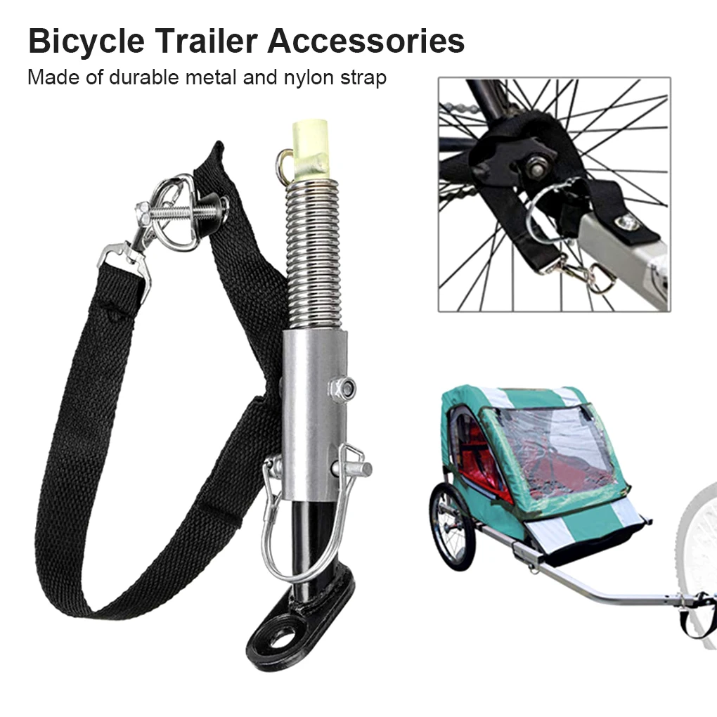 Correa de embrague para remolque de bicicleta, enganche de montaje de acero, modelo de acoplador para cochecito de bebé y niño, accesorios para