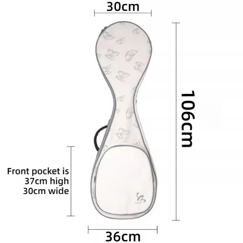 عاكس فراشة بيبا حقيبة مقاوم للماء أكسفورد القماش سميكة الكتفين المحمولة بيبا حقيبة ملحقات الآلات الموسيقية