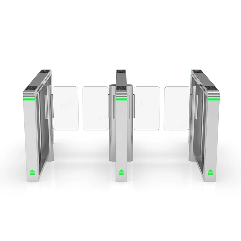 Porte battante moderne de haute sécurité, Installation facile, système de sécurité intelligent rapide, tourniquet de barrière à rabat